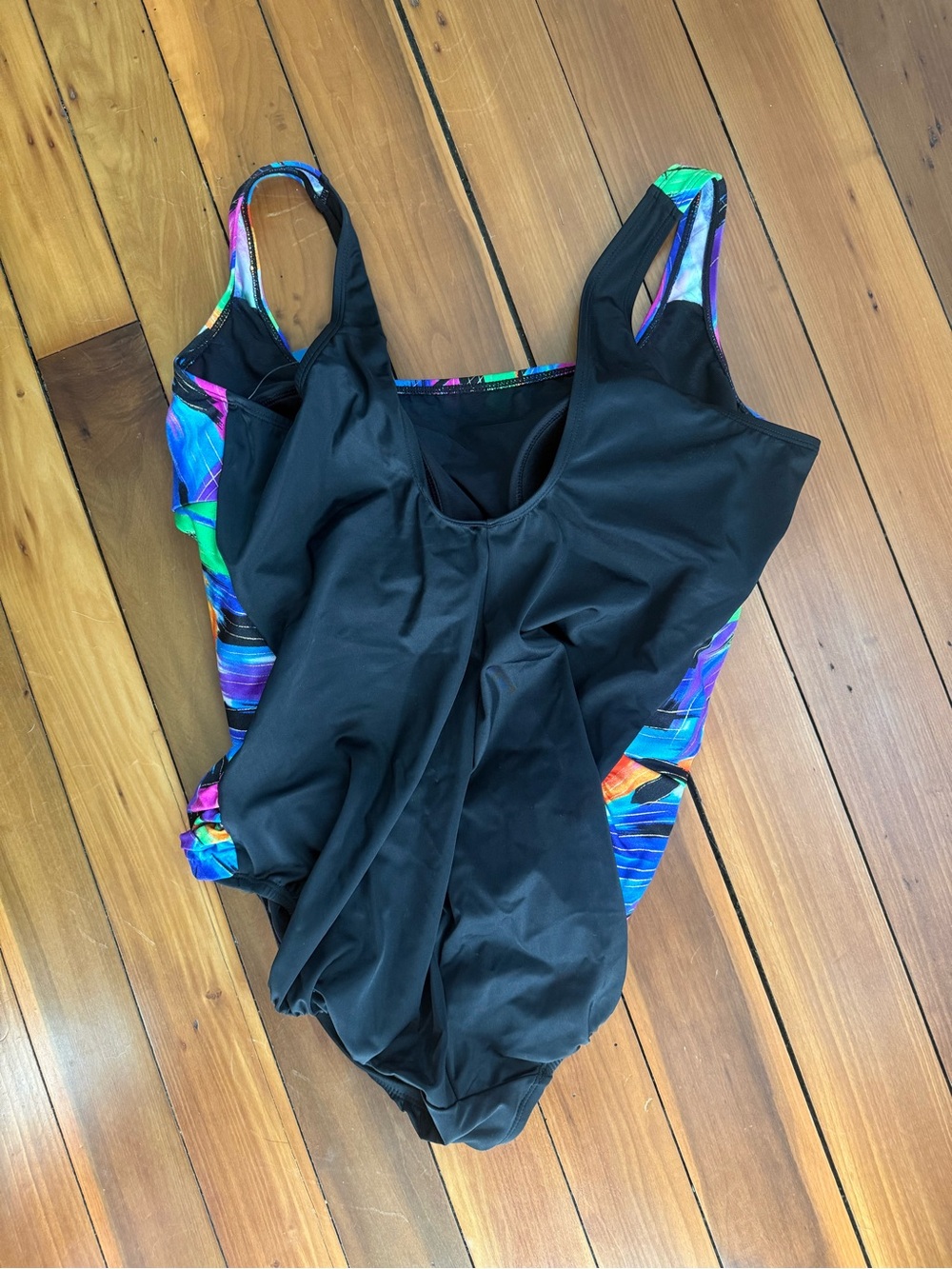 NWT Great Lengths Bright Multicolor One-Piece Swimsuit - Picture 5 of 6